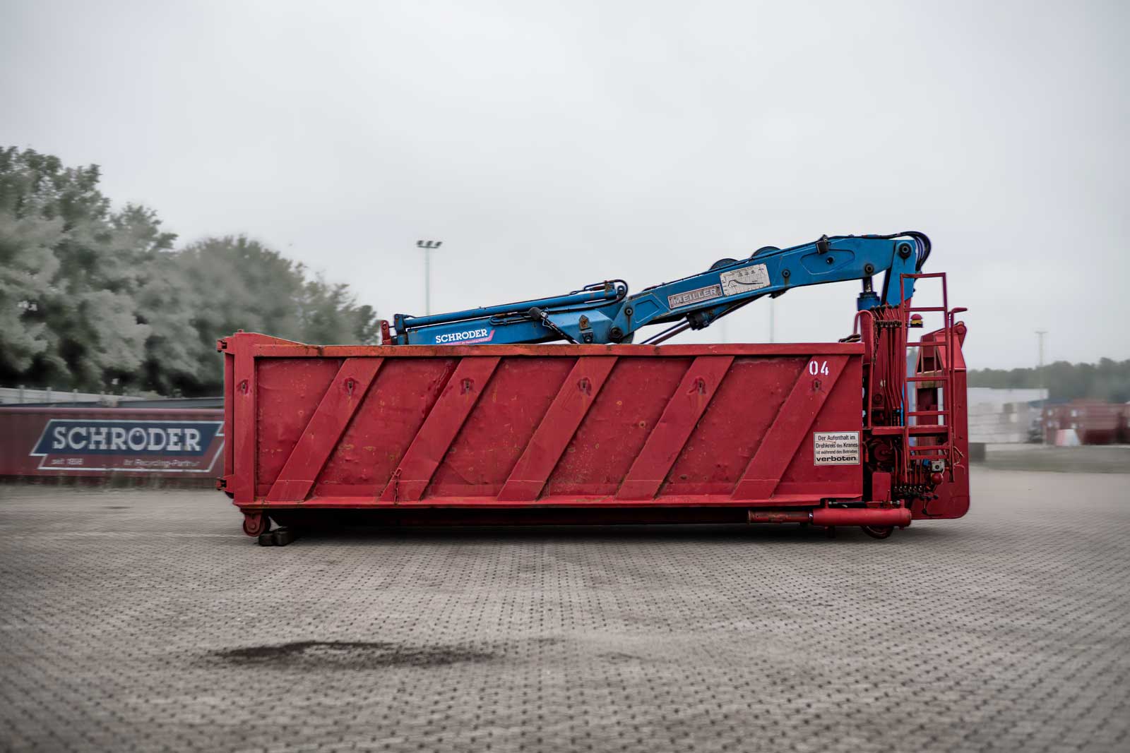 Absetz-Container 7m³ offen - Fa. Schröder Schrott & Metalle GmbH, Bremerhaven