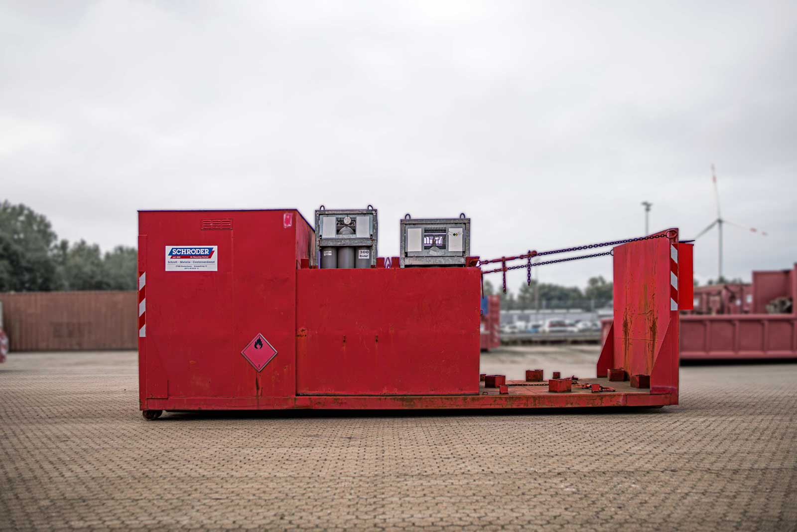 Absetz-Container 7m³ offen - Fa. Schröder Schrott & Metalle GmbH, Bremerhaven